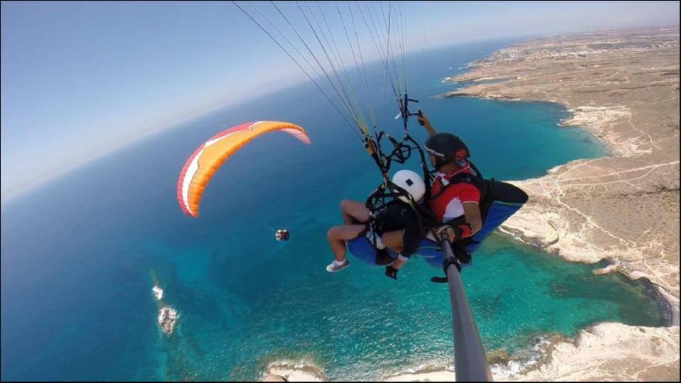 Tenerife paragliding above Costa Adeje