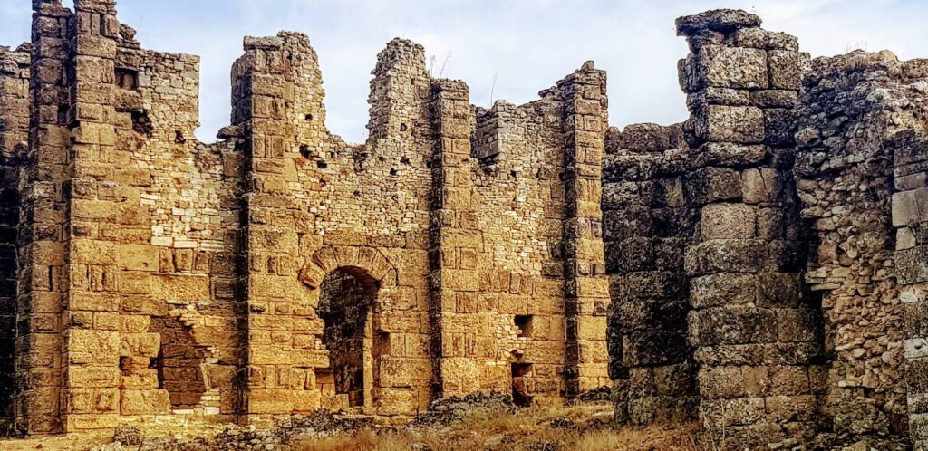 Ruins of the Aspendos acropolis