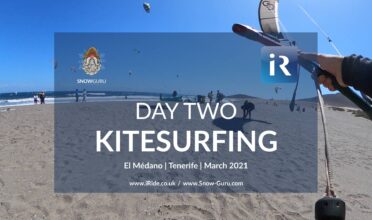 day two learning kitesurfing on Tenerife