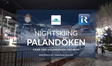 Turkey skiing Ejder3200 Palandoken night ski piste